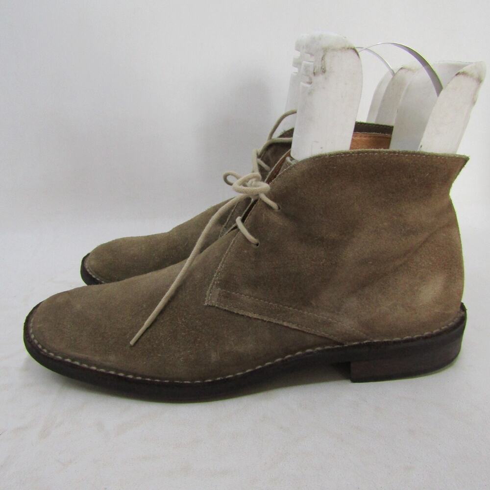 Florentini Baker Mens Size 9.5 Brown Suede Lace Up Dress Shoes